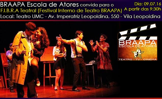 FIBRA Teatral BRAAPA – Julho/2016