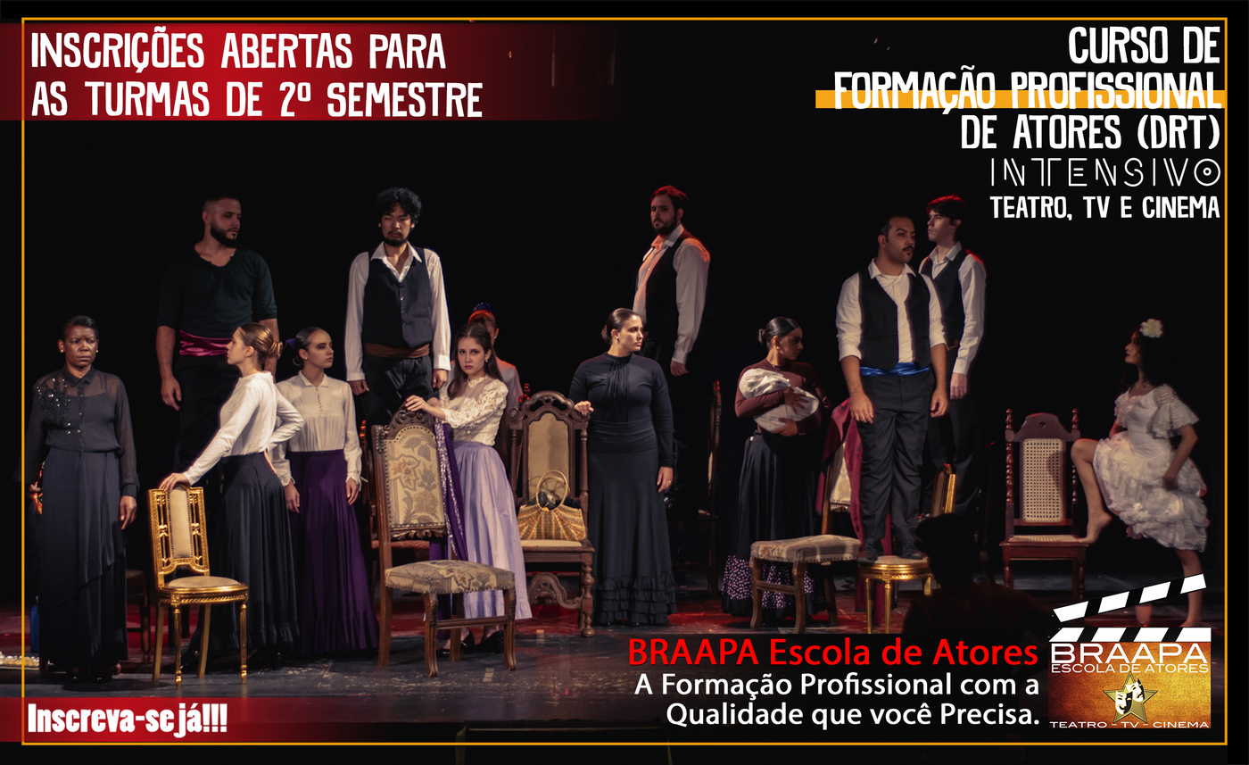 Curso de Formação Profissional de Atores (DRT) Intensivo para Teatro, TV e Cinema em 22 meses Curso de Formação Profissional de Atores (DRT) Intensivo para Teatro, TV e Cinema em 22 meses