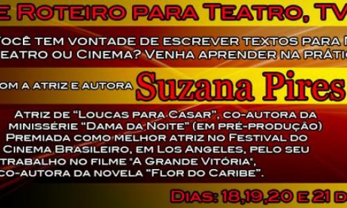 Suzana Pires ministra Oficina de Roteiro na BRAAPA Escola de Atores em Abril de 2015